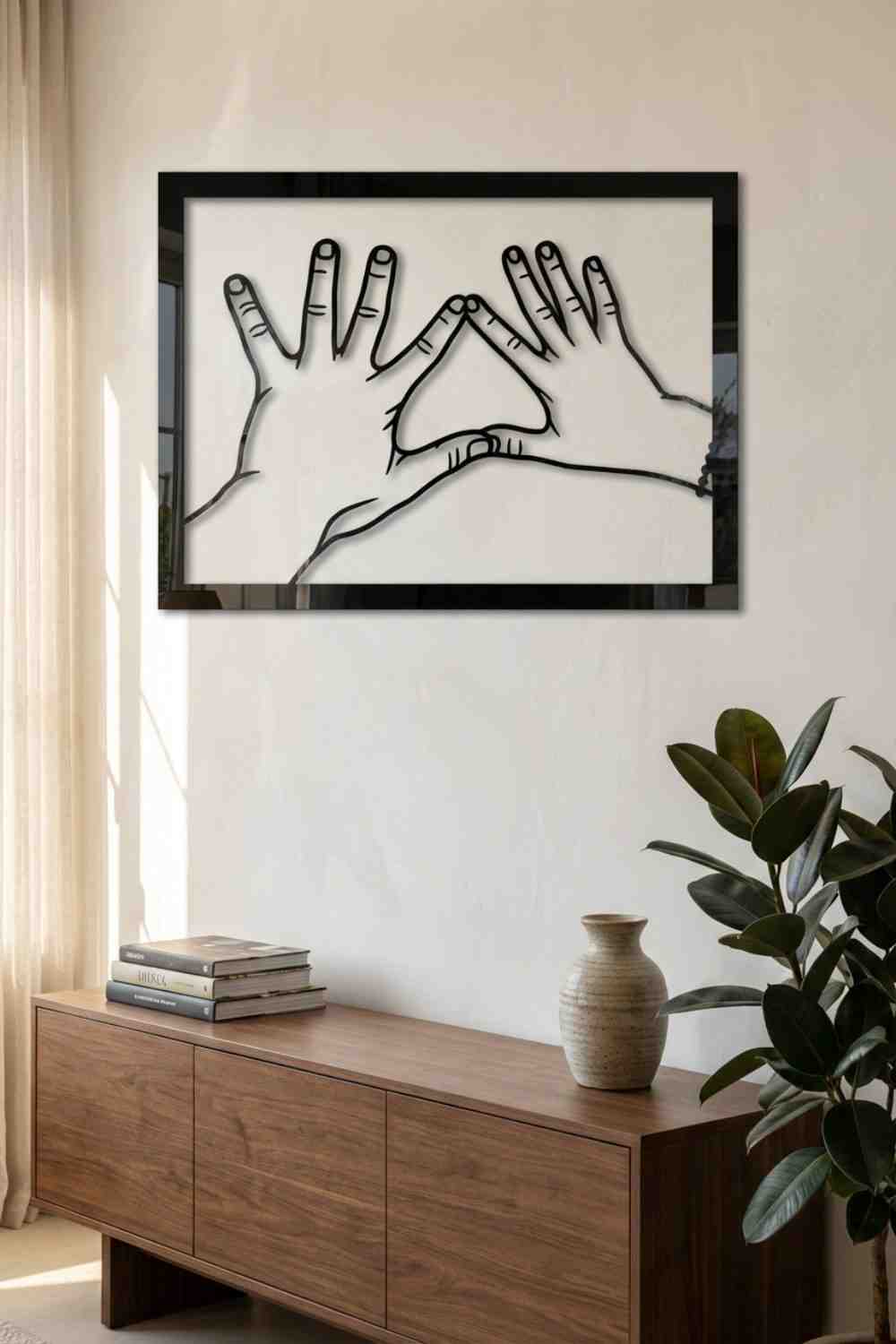 Manos - Cuadro decorativo | Cortayrecorta.es