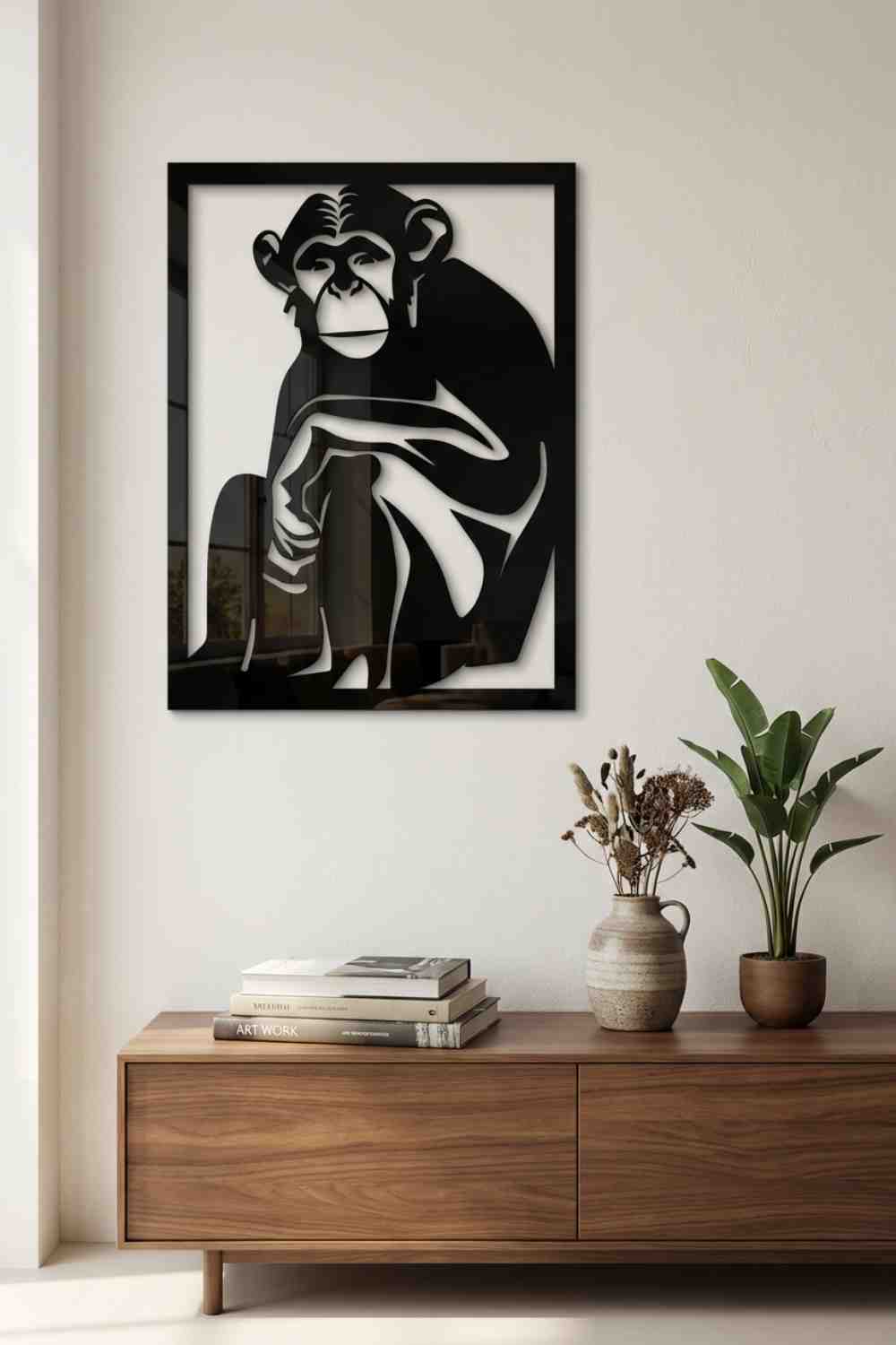 Chimpance - Cuadro decorativo | Cortayrecorta.es