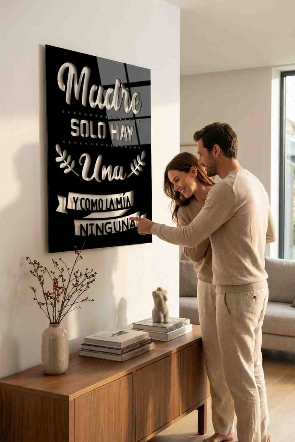 Madre Solo Hay Una - Cuadro decorativo | Cortayrecorta.es