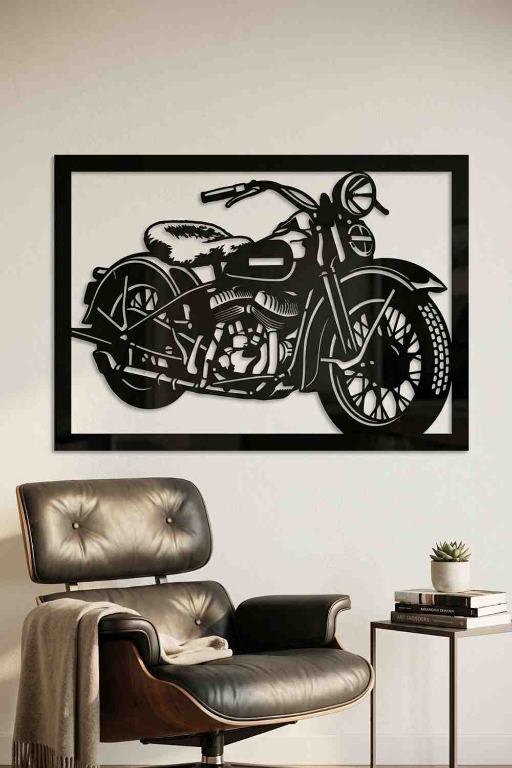 Harley-Davidson Knucklehead de 1936 - Cuadro decorativo | Cortayrecorta.es