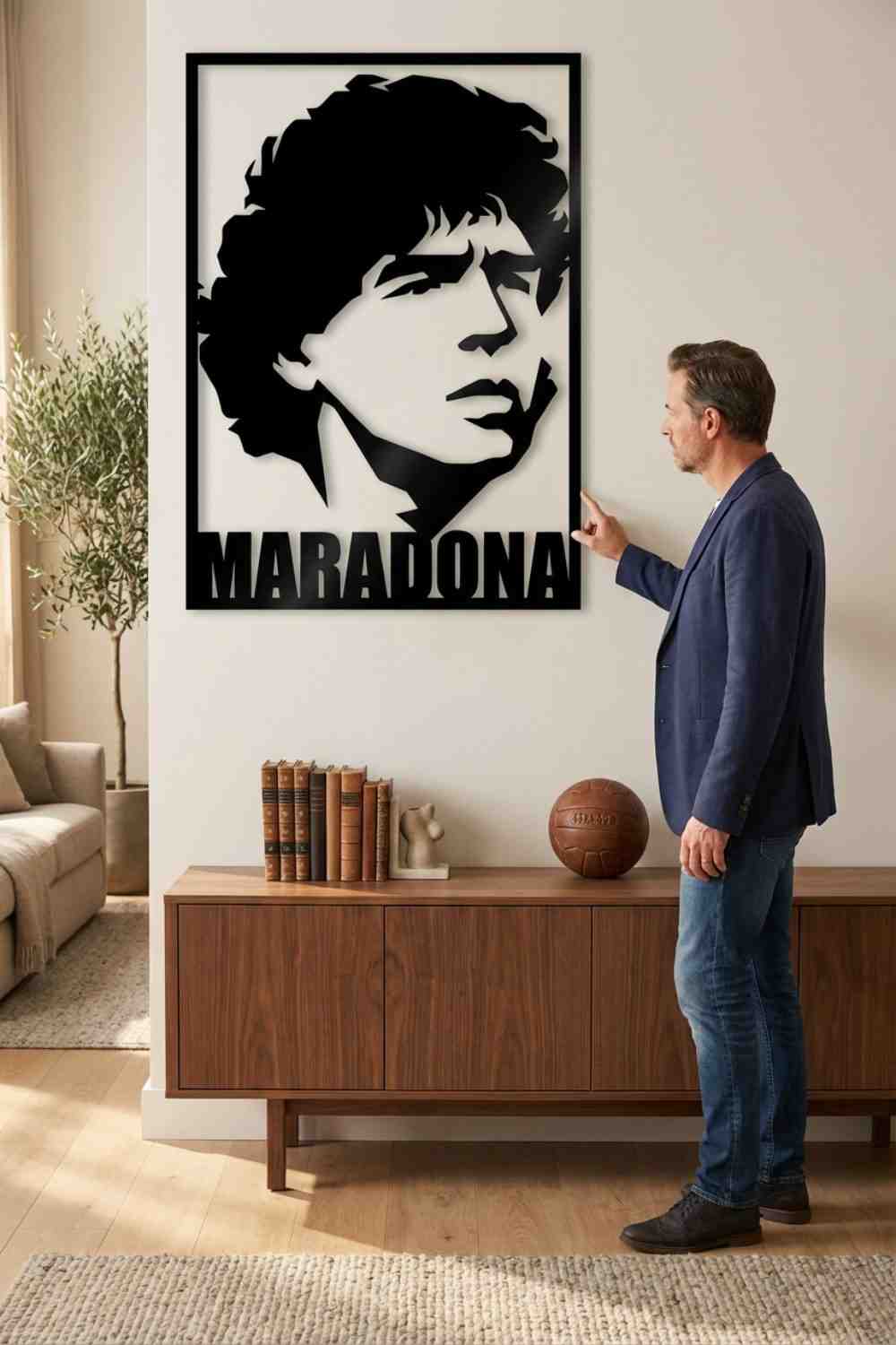 Maradona - Cuadro decorativo | Cortayrecorta.es