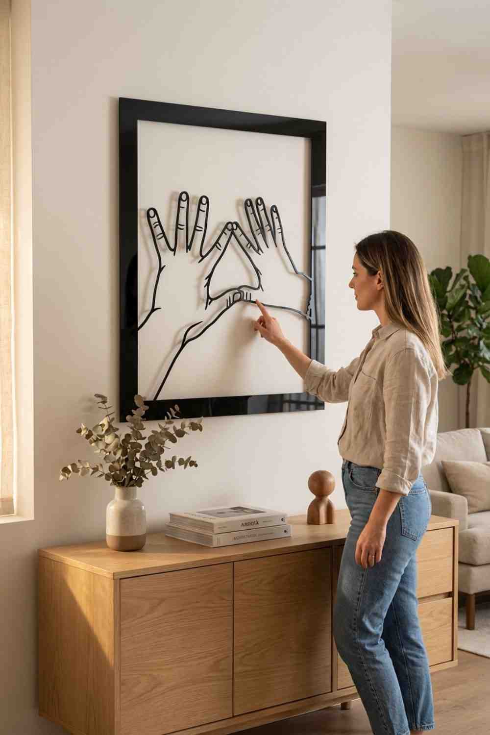 Manos - Cuadro decorativo | Cortayrecorta.es