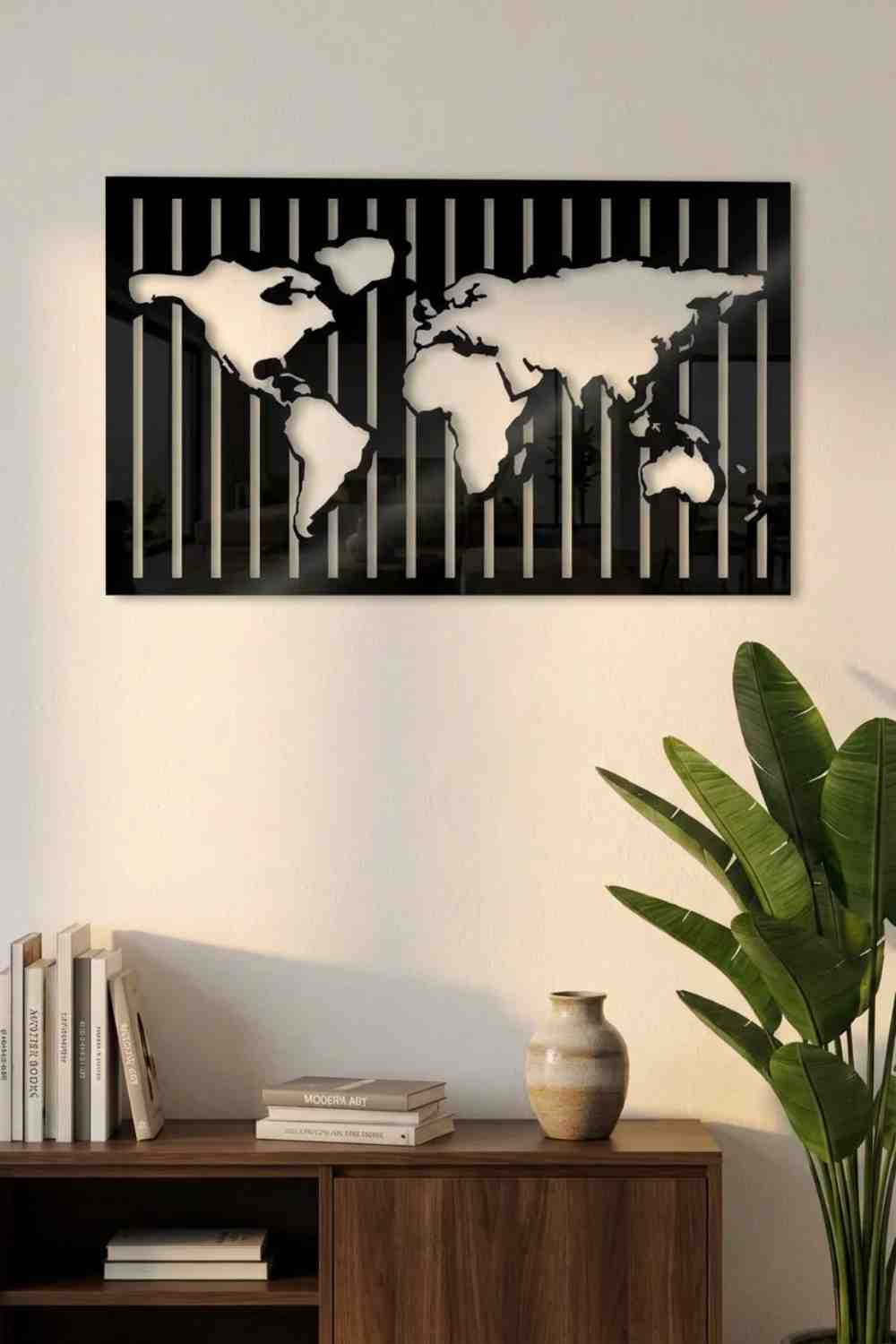 Mapa Listones - Cuadro decorativo | Cortayrecorta.es