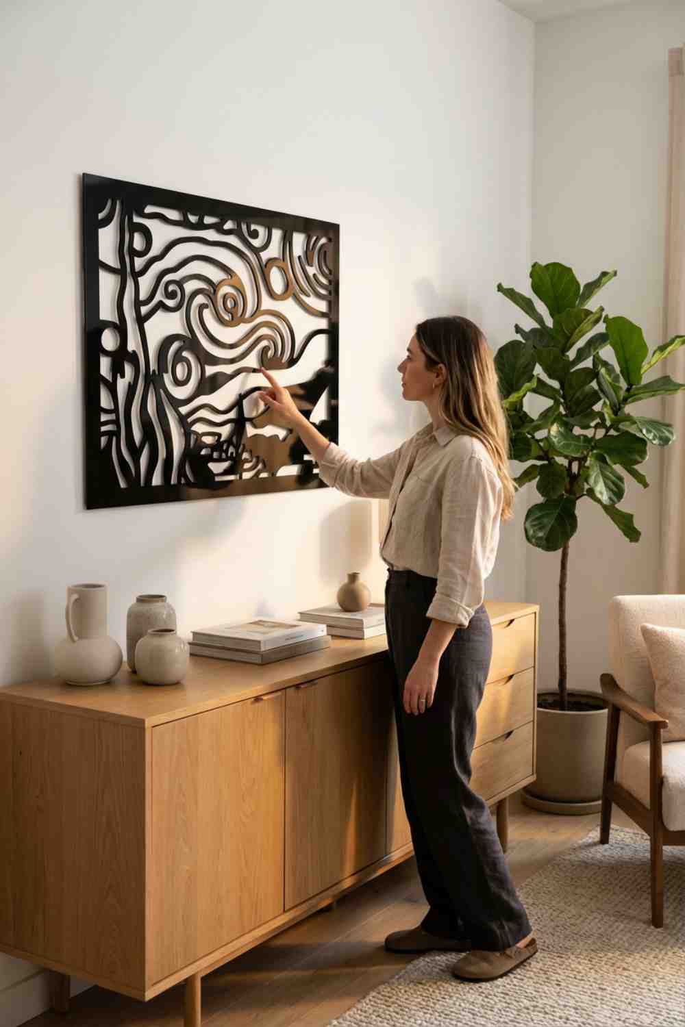 Noche Estrellada - Cuadro decorativo | Cortayrecorta.es