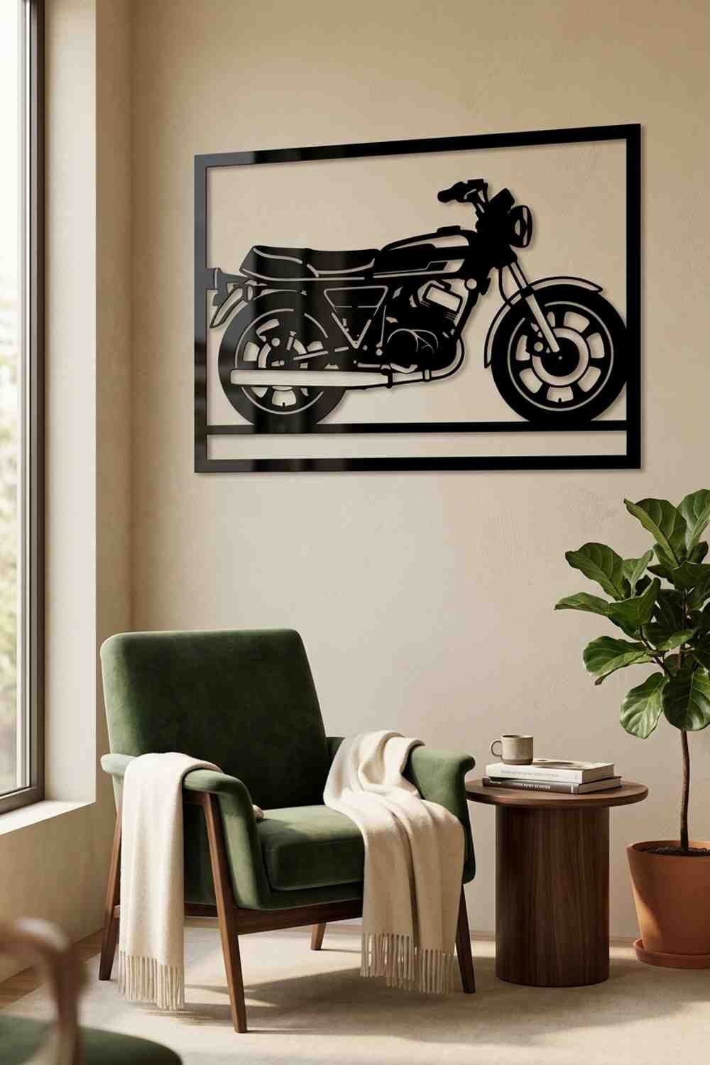 Yamaha 250 - Cuadro decorativo | Cortayrecorta.es