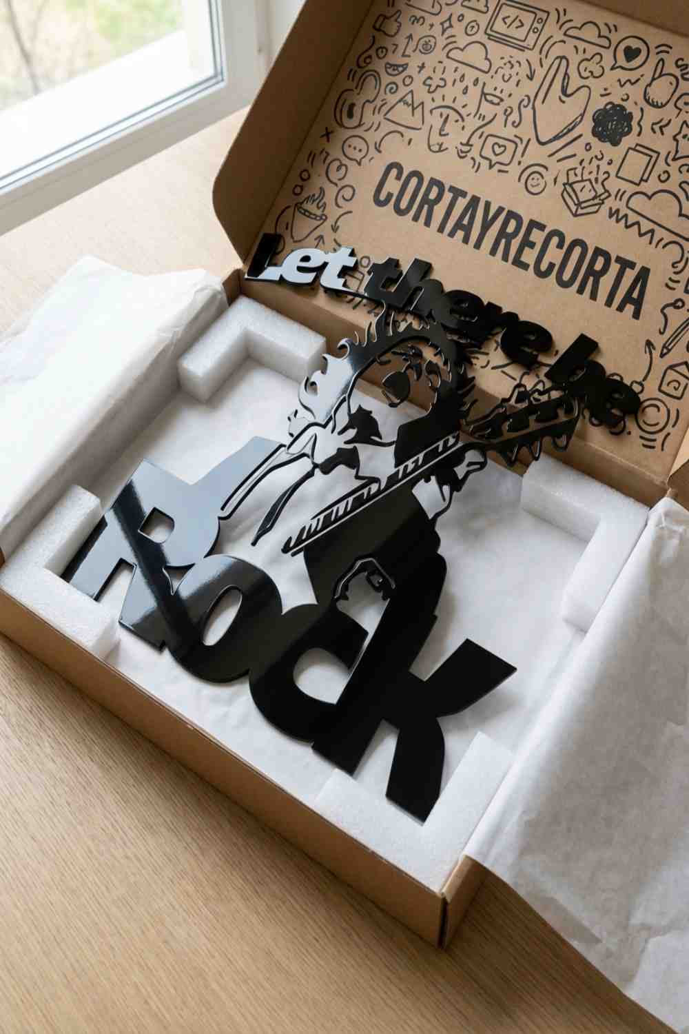 Angus Young Ac/Dc - Cuadro decorativo | Cortayrecorta.es