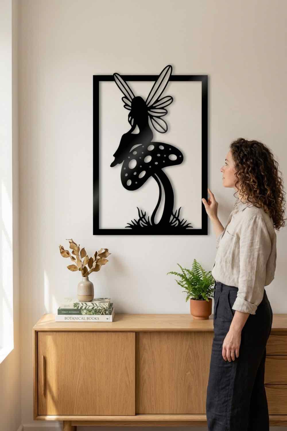 Hada Del Jardín - Cuadro decorativo | Cortayrecorta.es