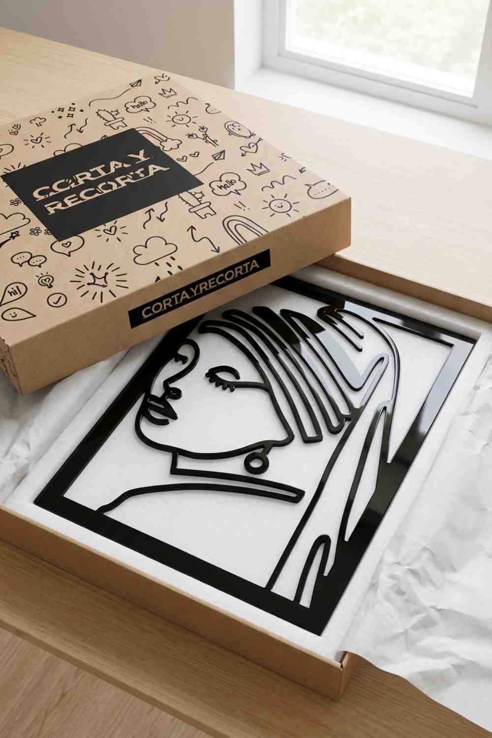 La Joven De La Perla - Cuadro decorativo | Cortayrecorta.es