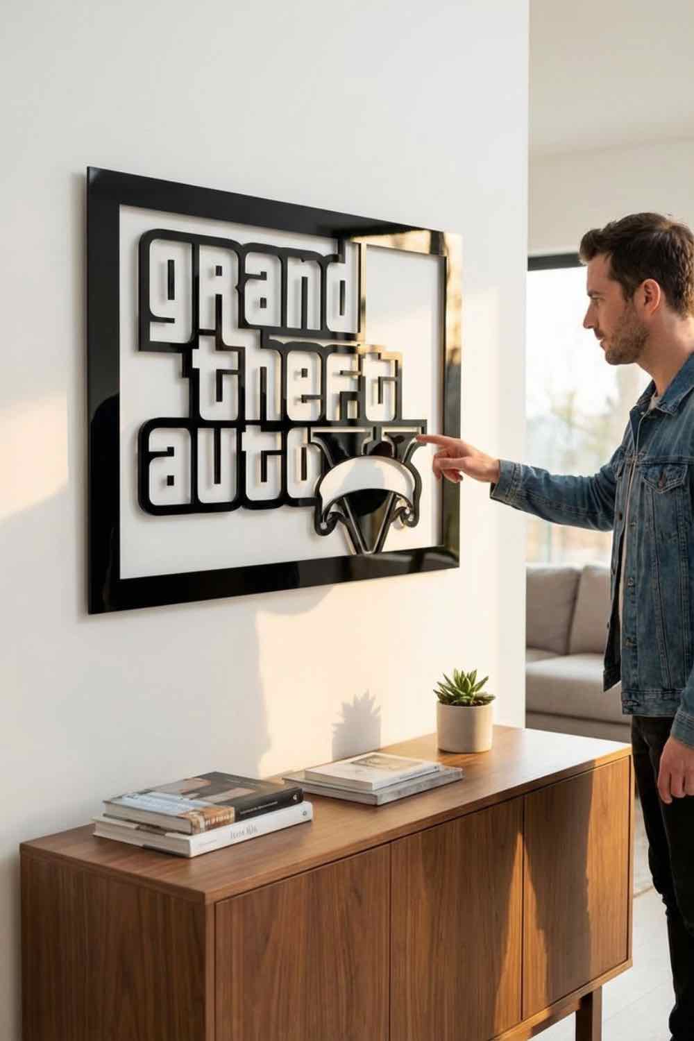 Grand Theft Auto - Cuadro decorativo | Cortayrecorta.es