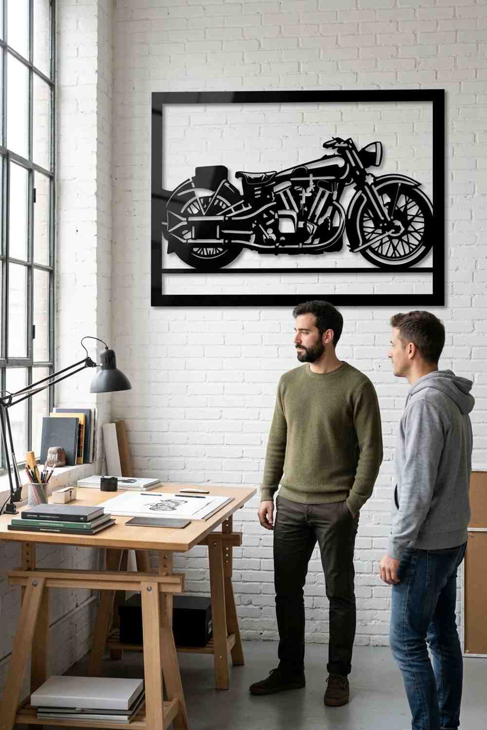Brough Superior SS100 de 1937 - Cuadro decorativo | Cortayrecorta.es