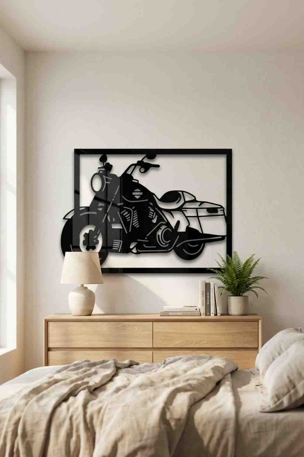 Harley Davidson Road King - Cuadro decorativo | Cortayrecorta.es