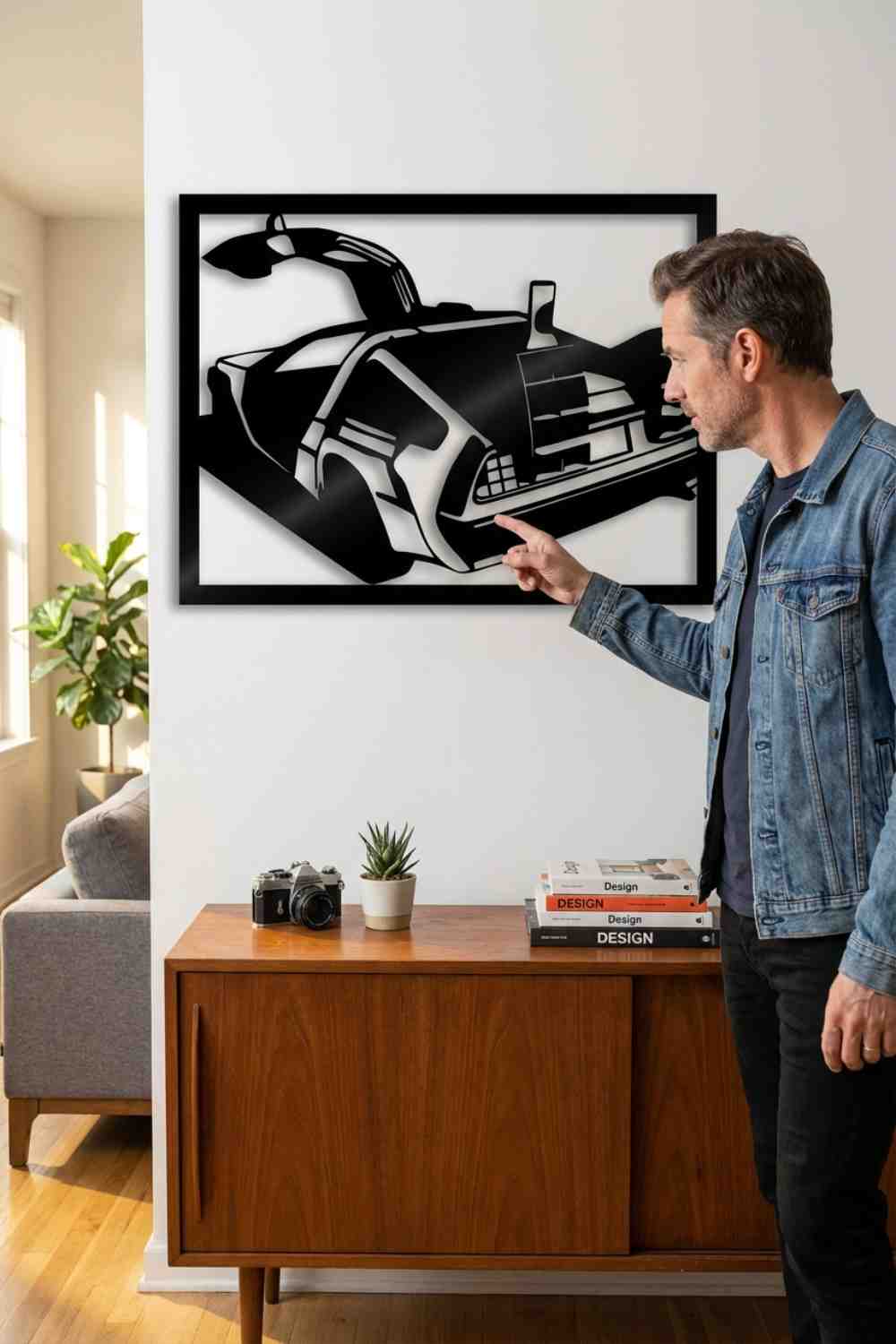 Regreso Al Futuro Dmc Delorean - Cuadro decorativo | Cortayrecorta.es