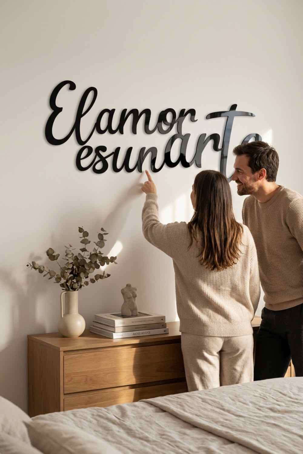 El Amor Es Un Arte - Cuadro decorativo | Cortayrecorta.es