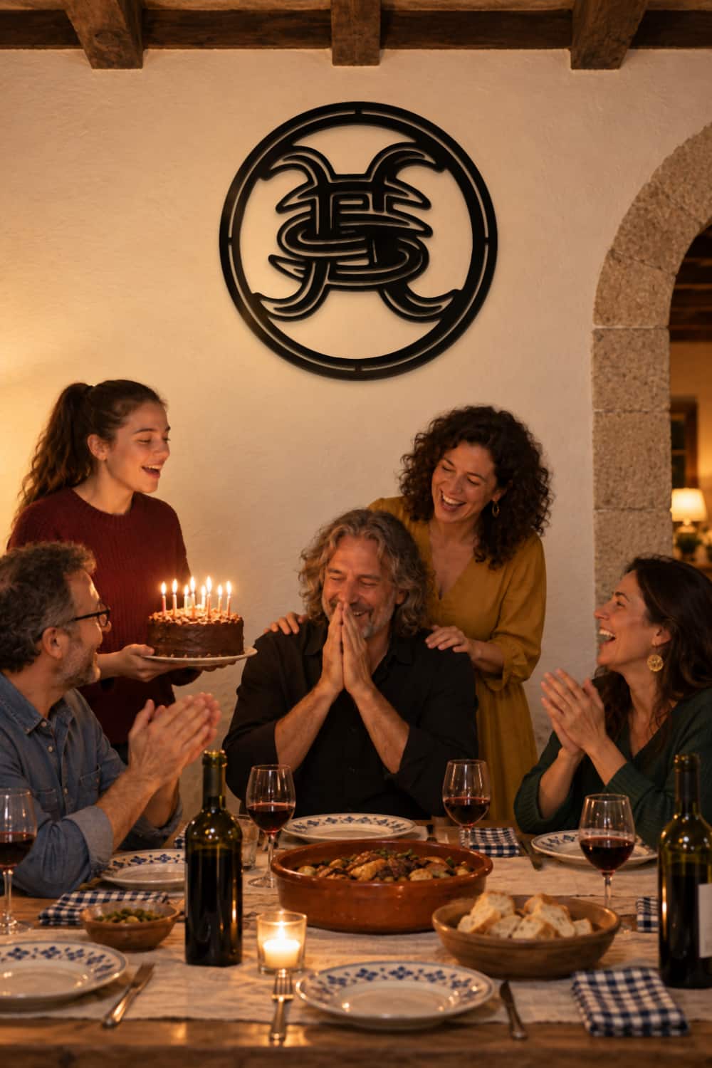 Héroes del Silencio en una celebración de cumpleaños en un comedor rural