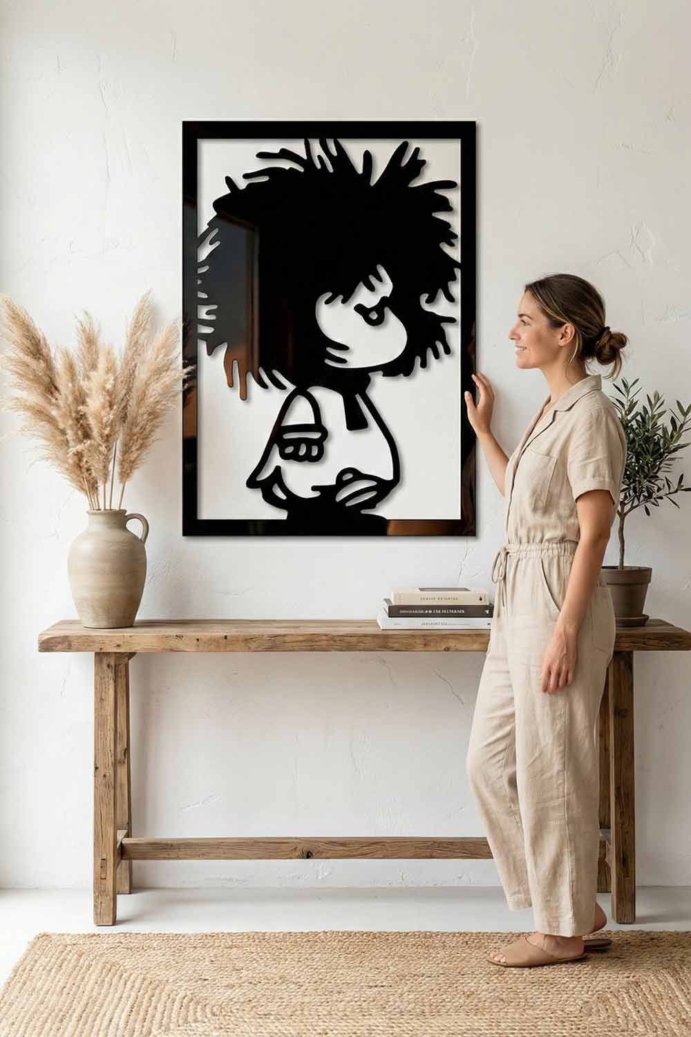 Mafalda "Recién Levantá" - Cuadro decorativo | Cortayrecorta.es