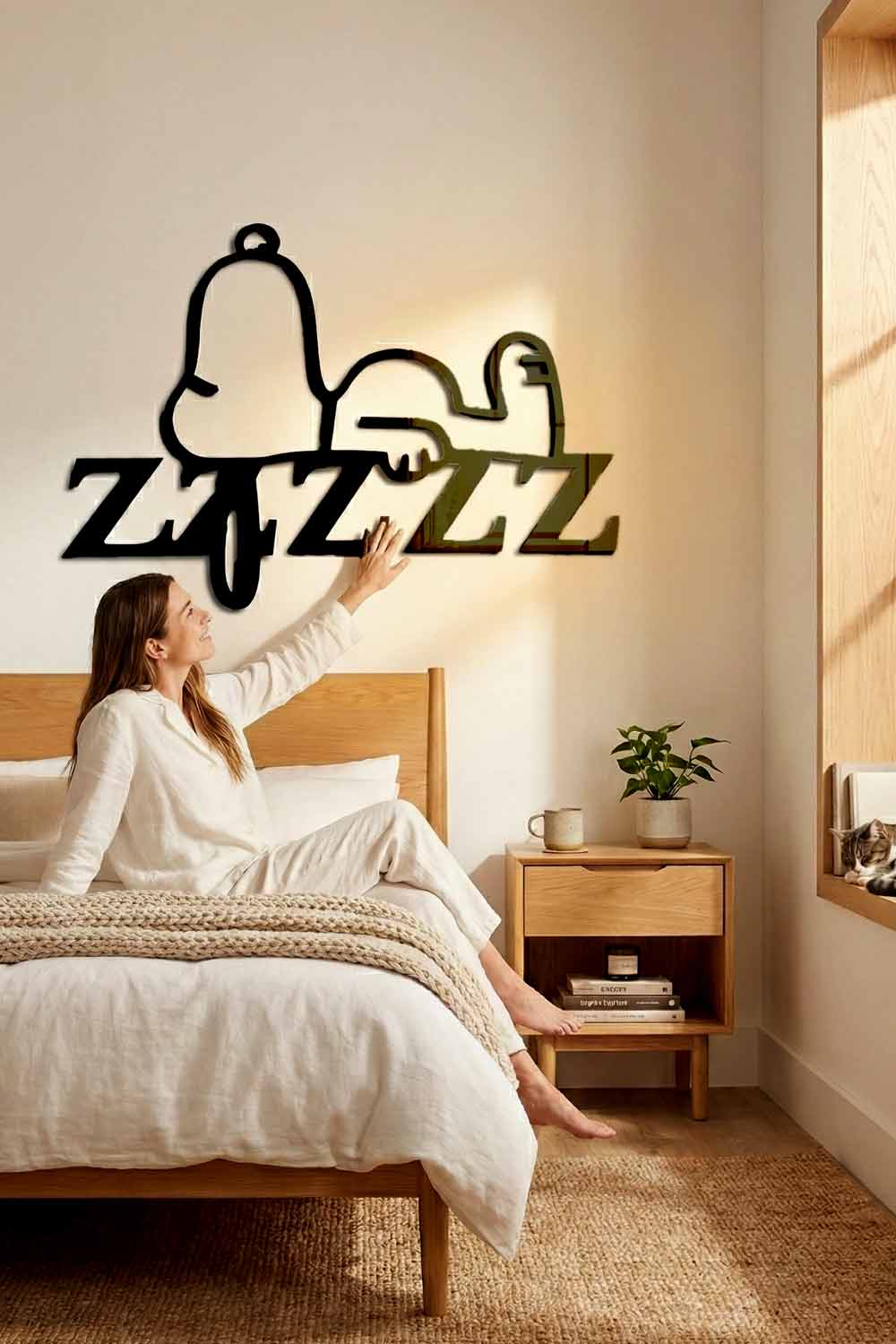 Snoopy Durmiendo - Cuadro decorativo | Cortayrecorta.es