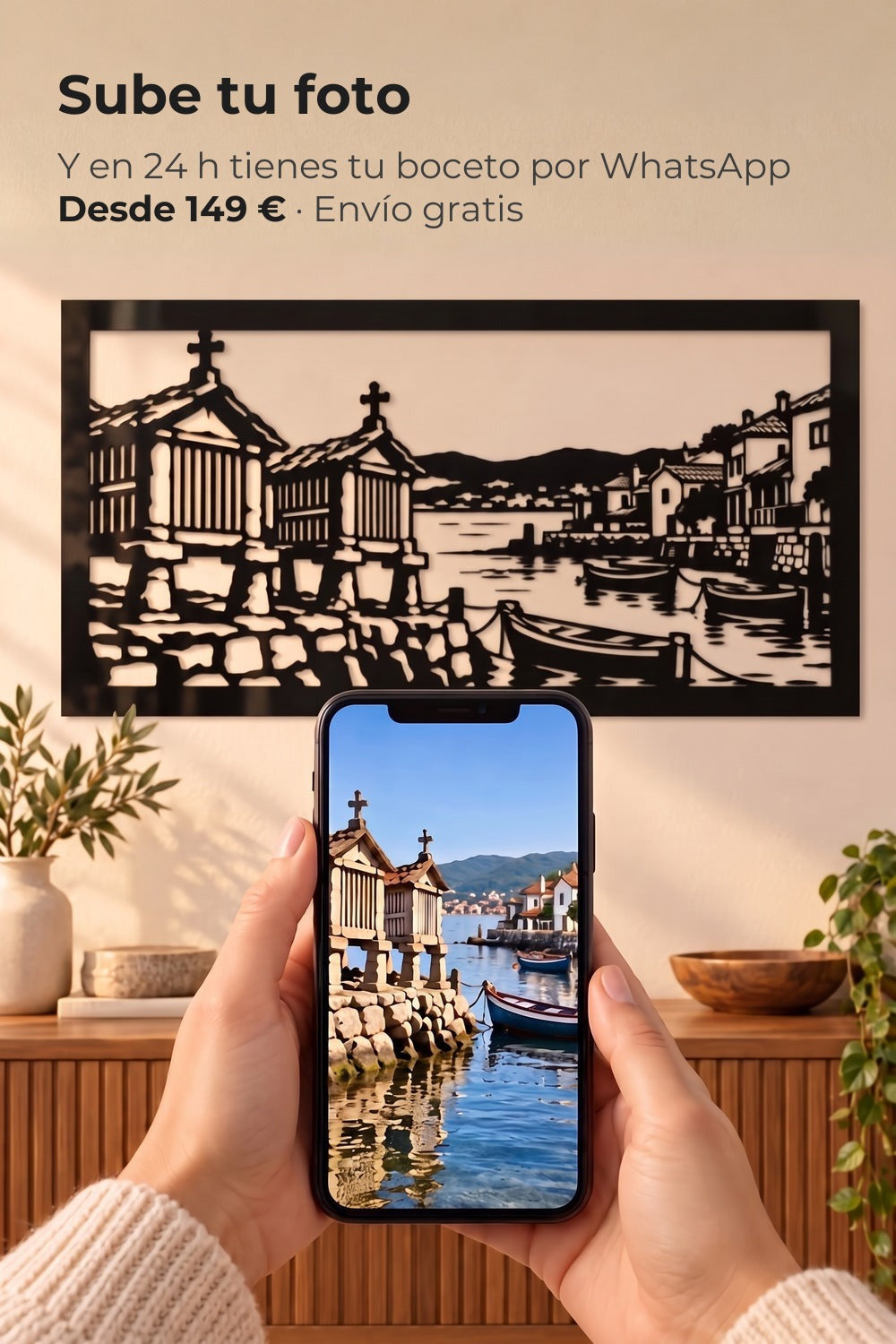 Sube tu foto y en 24 h tienes tu boceto por WhatsApp