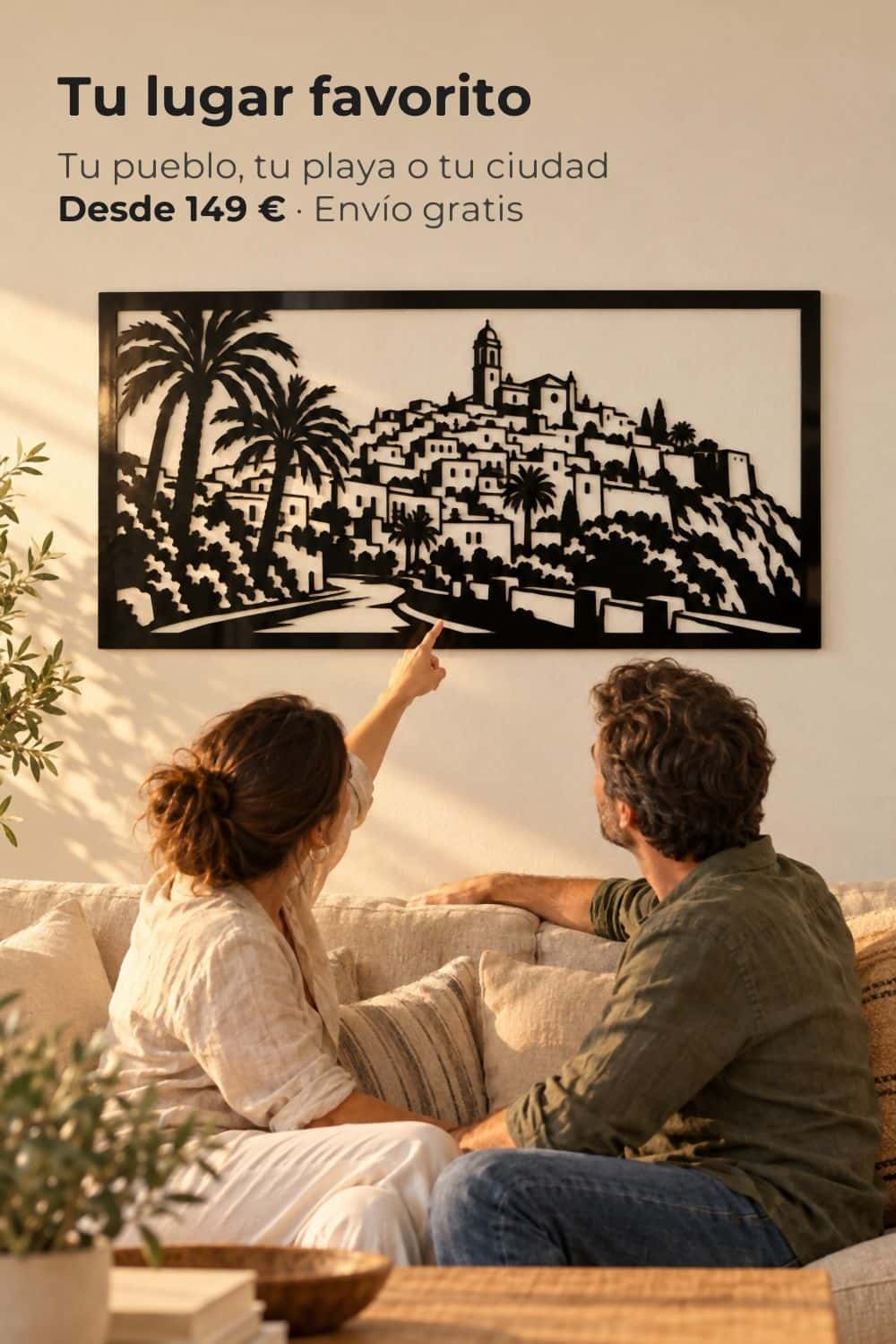 Tu lugar favorito en Aluminio Cristal®: Vejer de la Frontera cortado en metal negro en el salón de una pareja