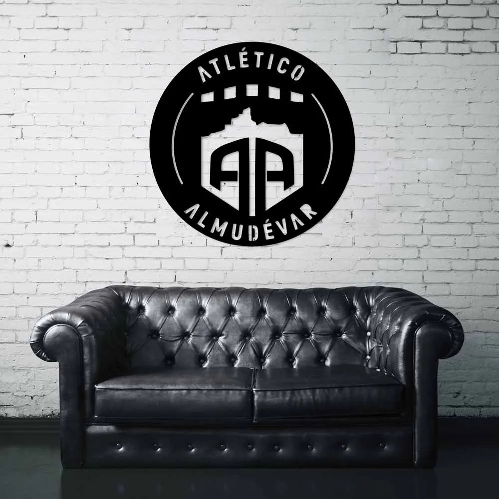 Cuadro del escudo del atlético almudévar