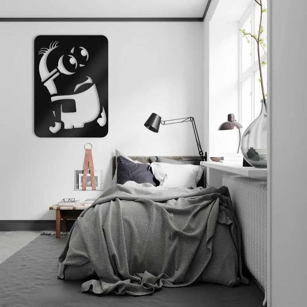 MINION A mi nene, pedrete le hace una gracia que le provocan carcajadas los minions, esos momentos que sabes como padre que son los que te dan la auténtica felicidad. Antes era un dibujo, ahora es un gran recuerdo que me hace sentir bien, que mñás se puede pedir...