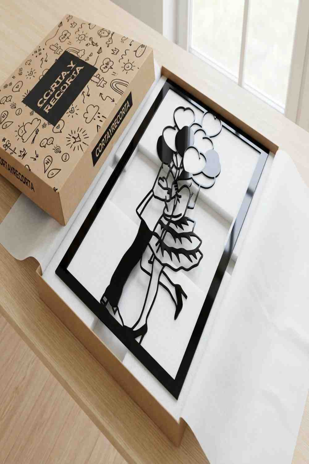 Enamorados - Cuadro decorativo | Cortayrecorta.es