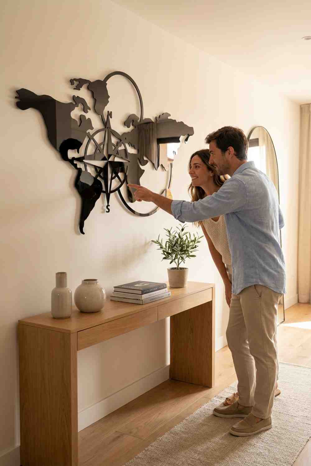 World map - Cuadro decorativo | Cortayrecorta.es