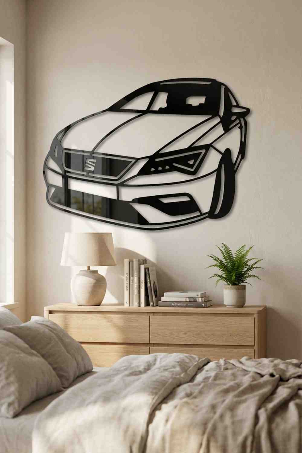 SEAT león - Cuadro decorativo | Cortayrecorta.es