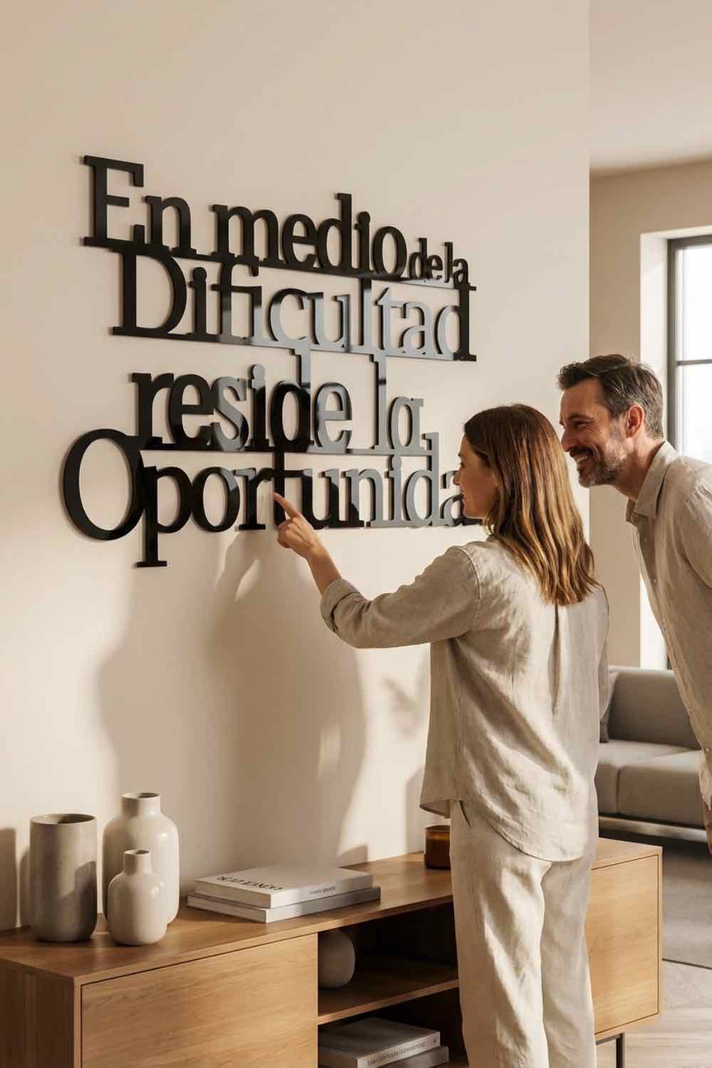 En medio de la dificultad reside la oportunidad - Cuadro decorativo | Cortayrecorta.es