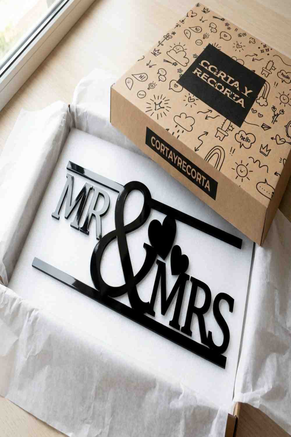 Mr & Mrs - Cuadro decorativo | Cortayrecorta.es