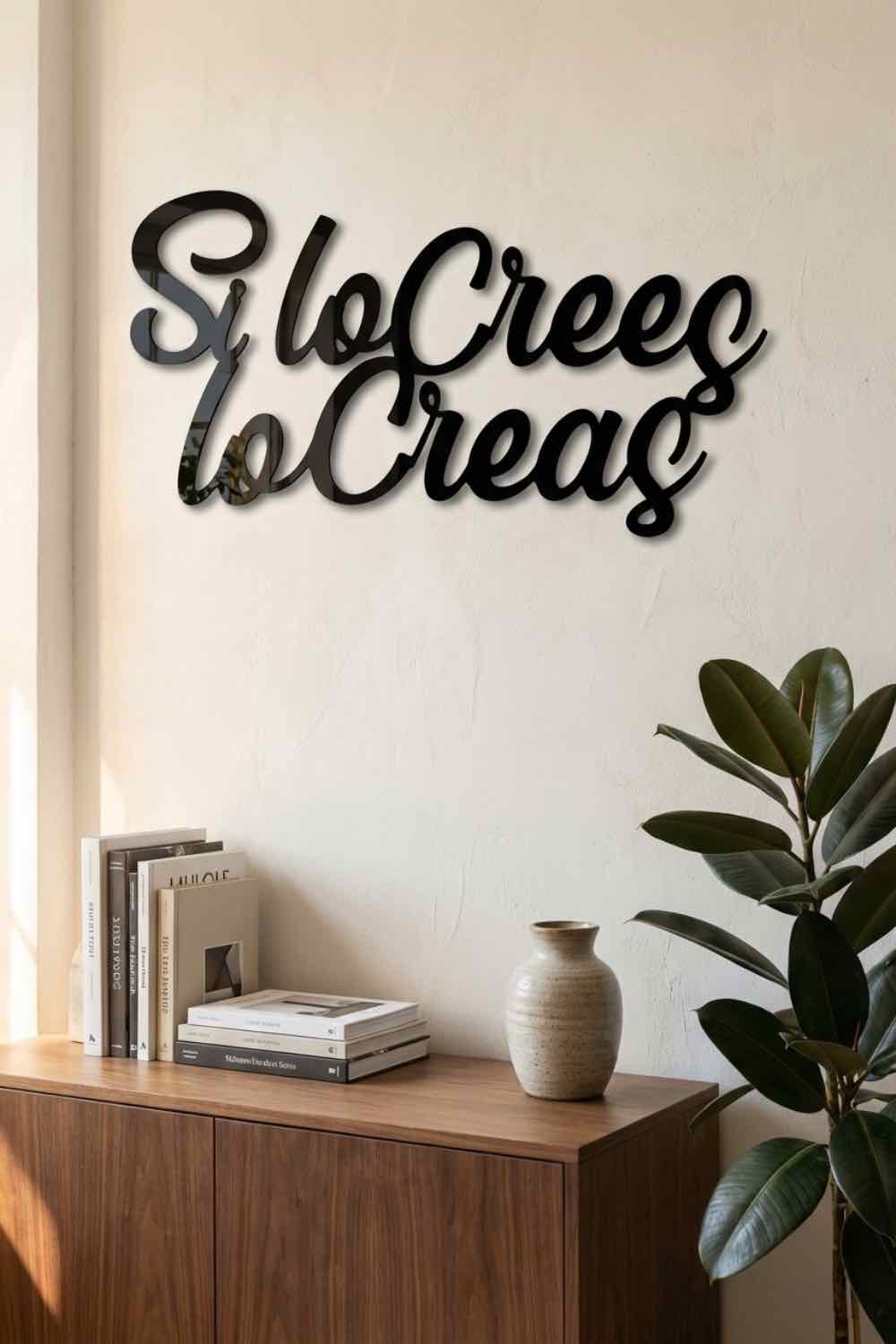 Si lo crees lo creas - Cuadro decorativo | Cortayrecorta.es