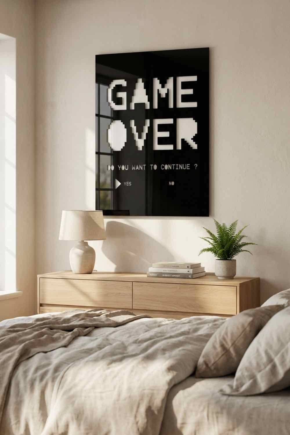 Gamer Over - Cuadro decorativo | Cortayrecorta.es
