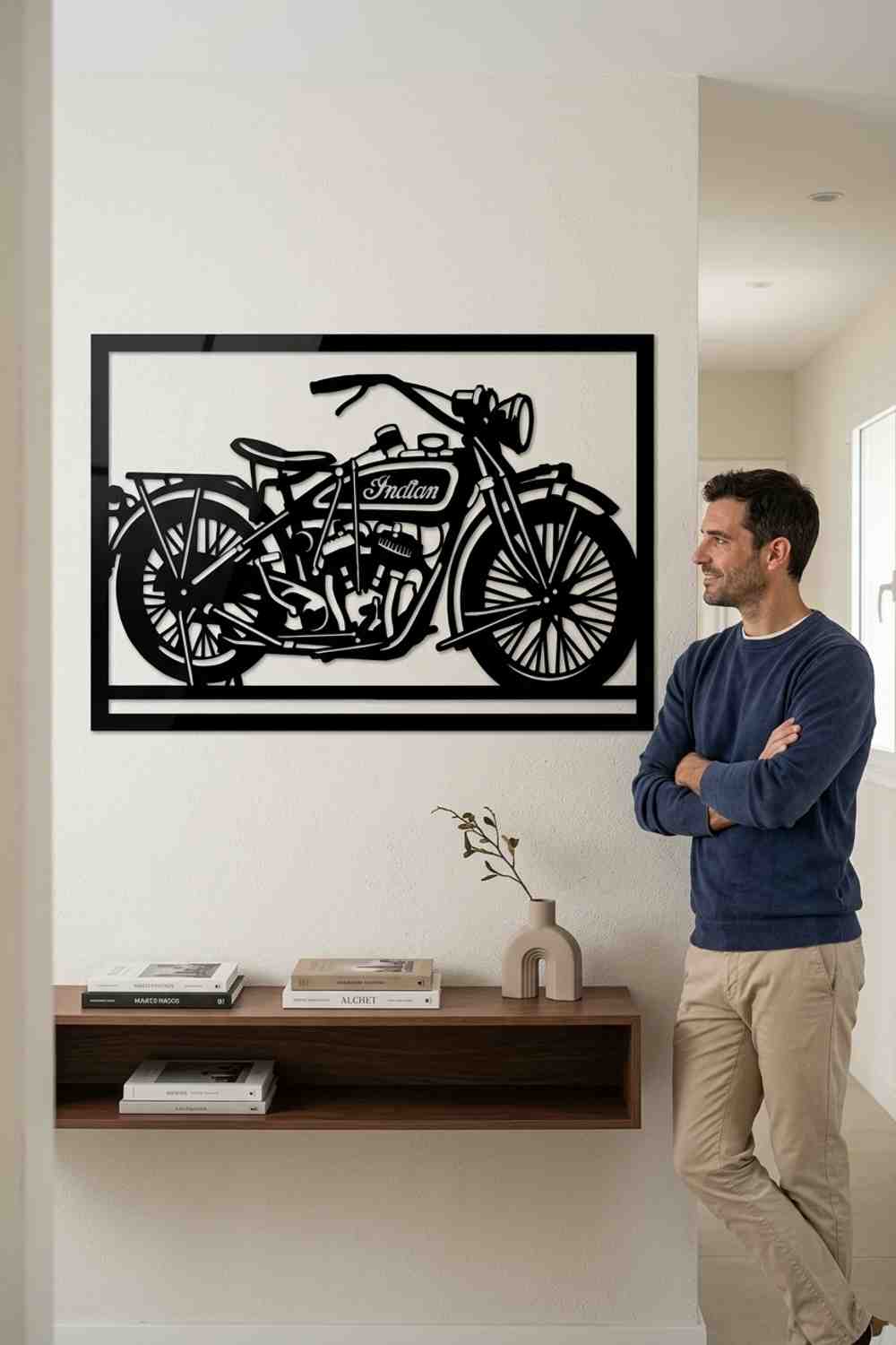 Indian Scout de 1920 - Cuadro decorativo | Cortayrecorta.es