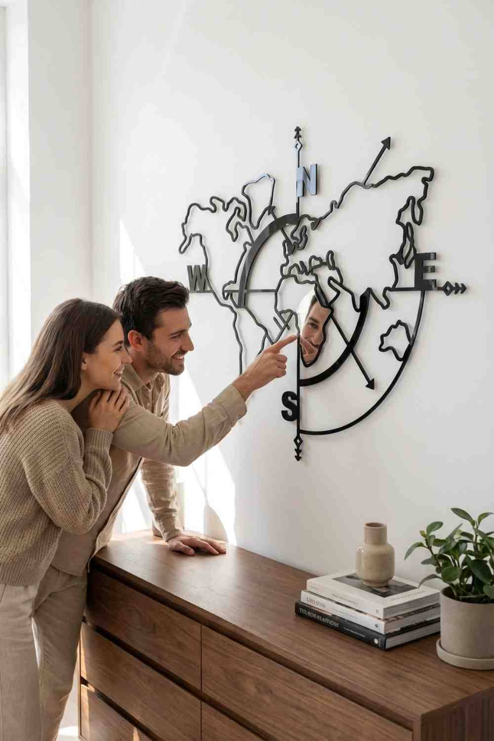 Mapa Mundi - Cuadro decorativo | Cortayrecorta.es