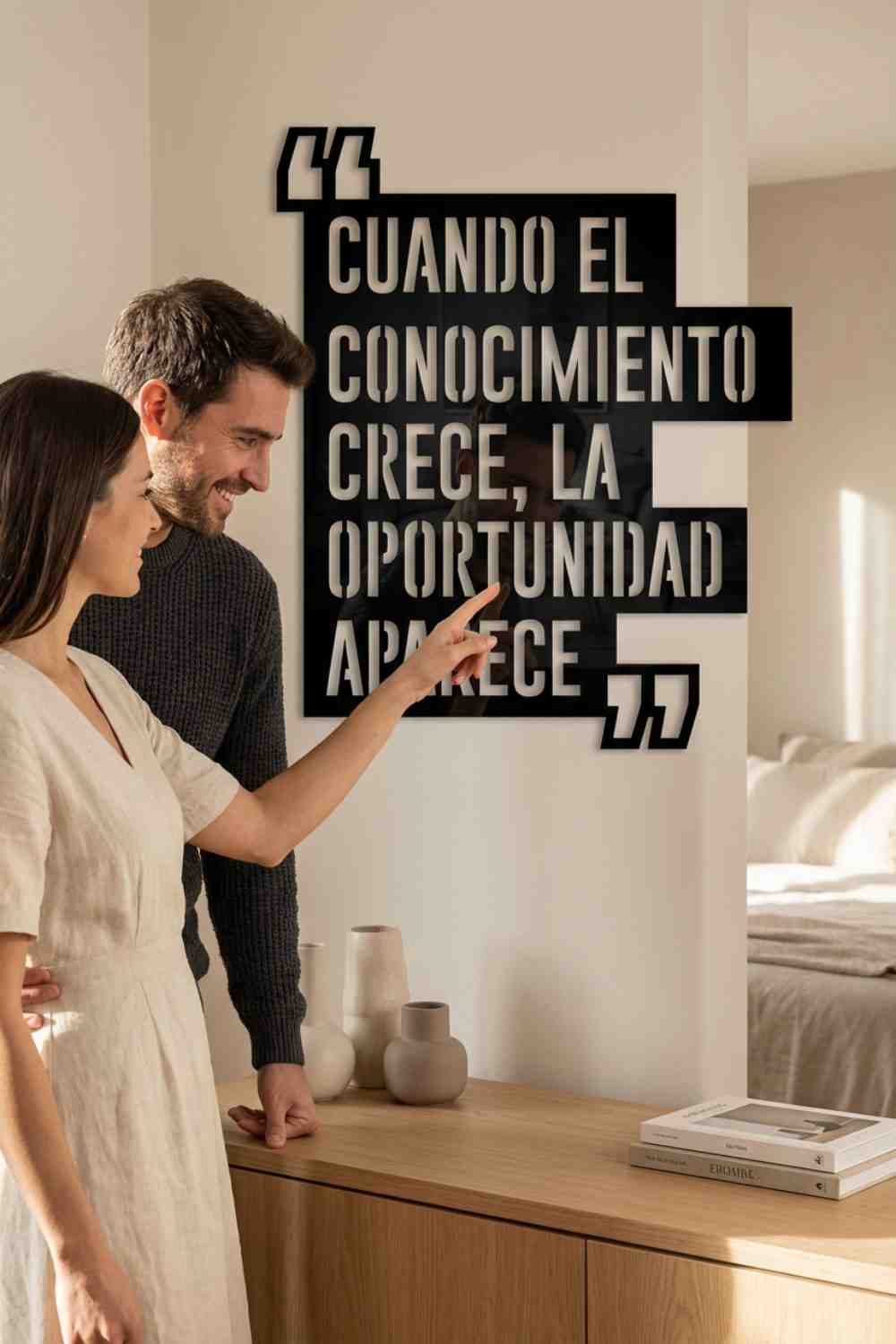 El conocimiento - Cuadro decorativo | Cortayrecorta.es