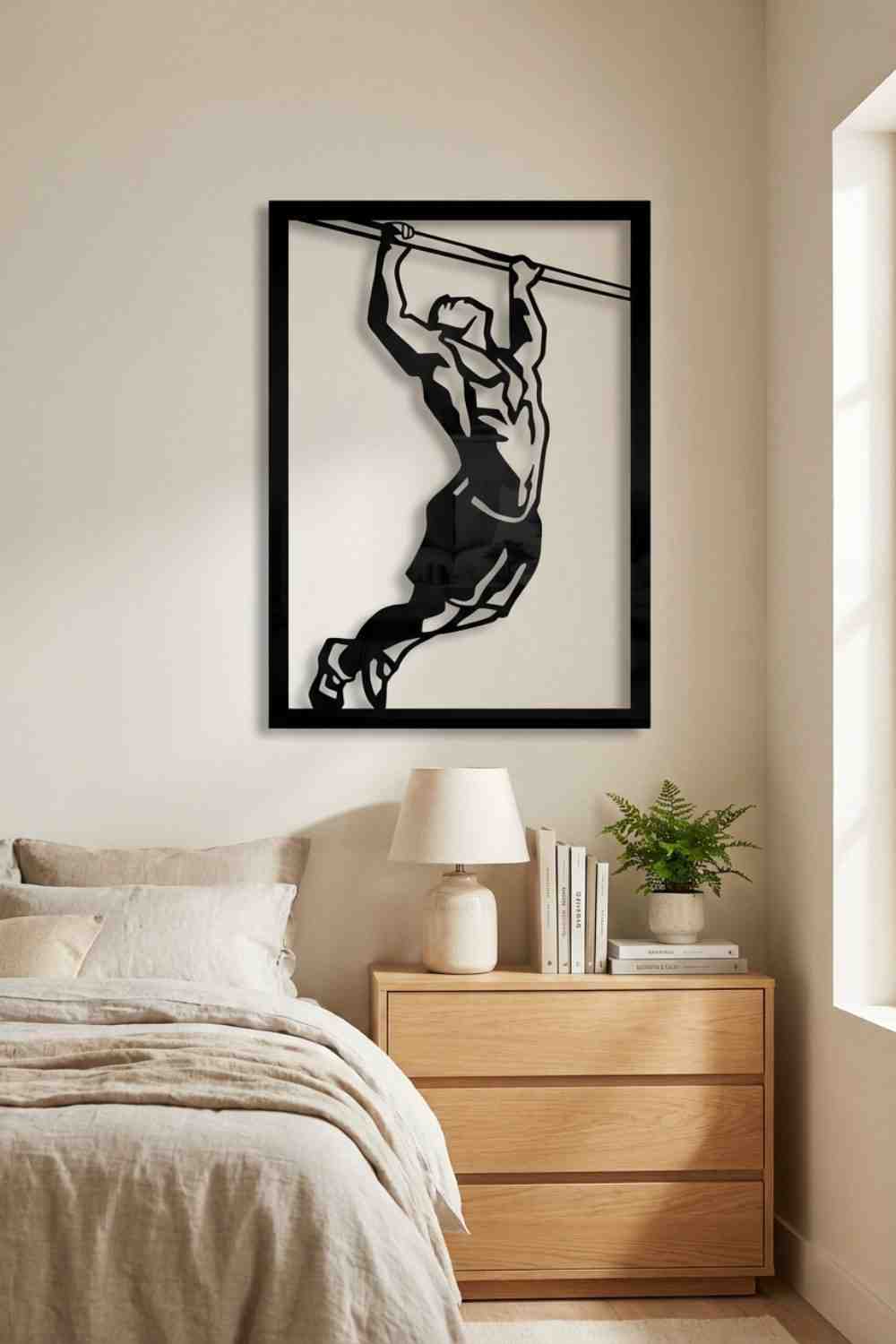 Hombre en la barra - Cuadro decorativo | Cortayrecorta.es