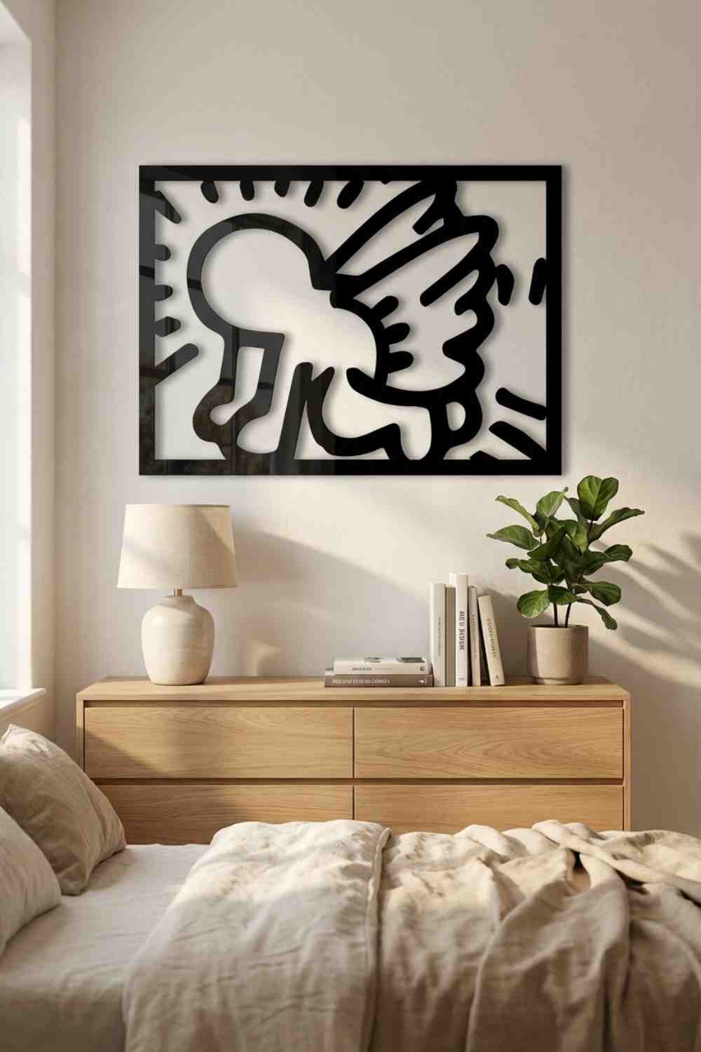 Angelillo, Keitg Haring - Cuadro decorativo | Cortayrecorta.es