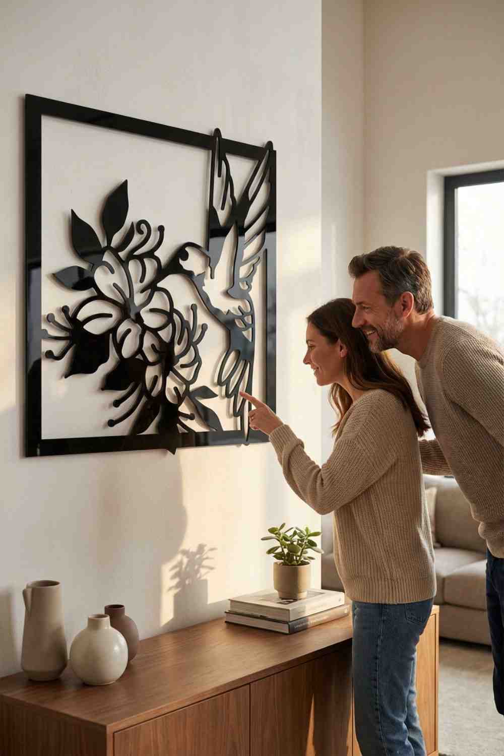 Colibrí bebiendo néctar