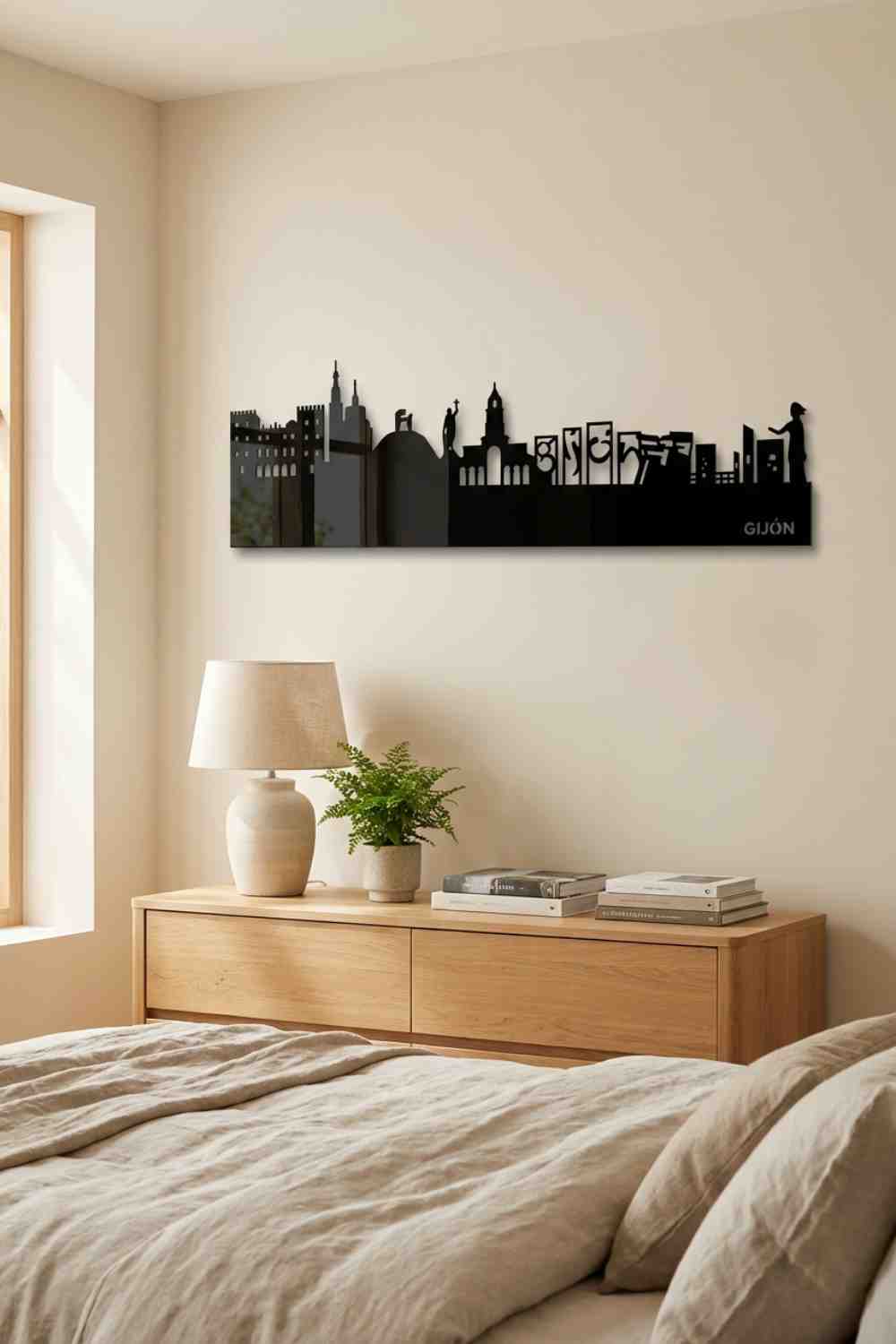 Gijón - Cuadro decorativo | Cortayrecorta.es
