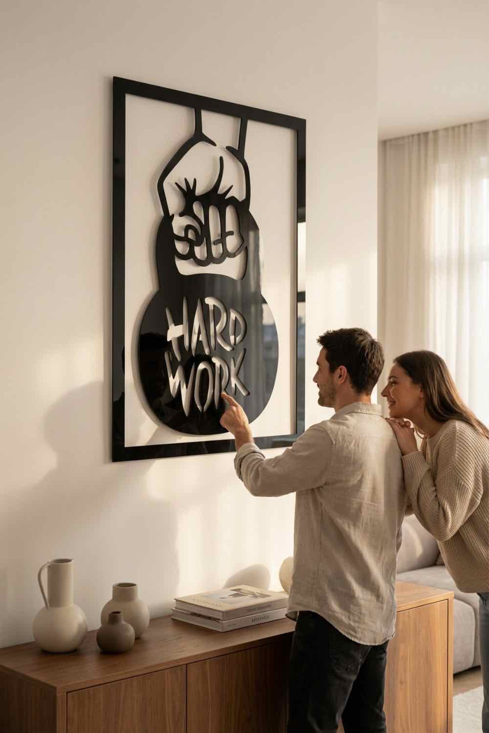 Hard Work - Cuadro decorativo | Cortayrecorta.es
