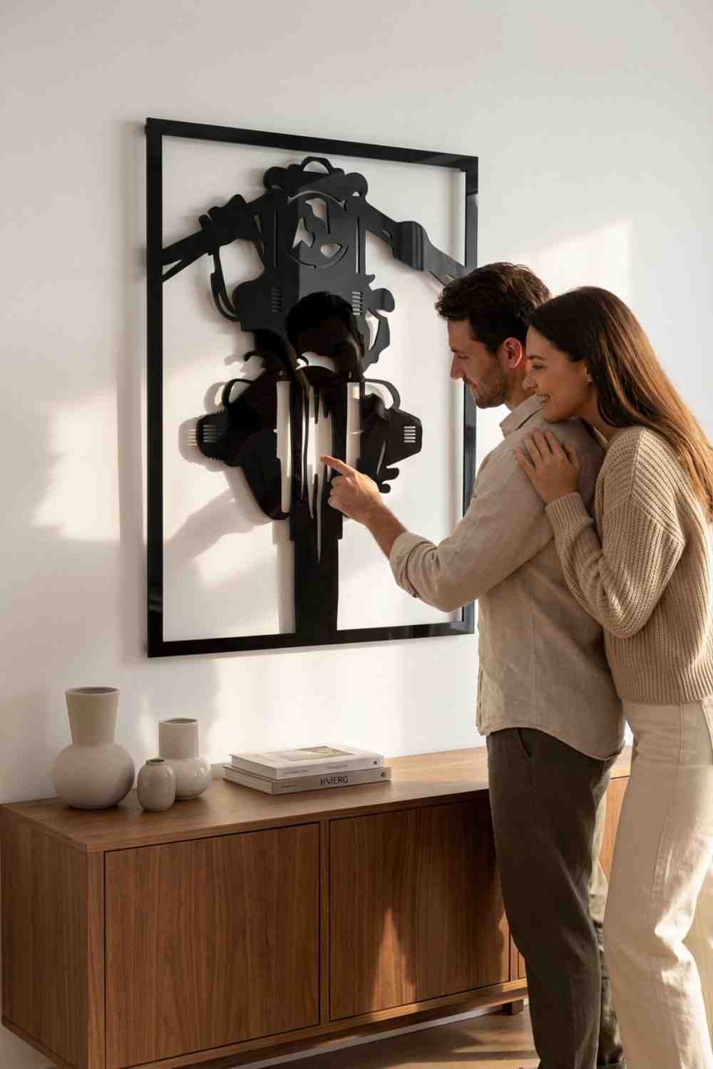Frontal Café Racer - Cuadro decorativo | Cortayrecorta.es