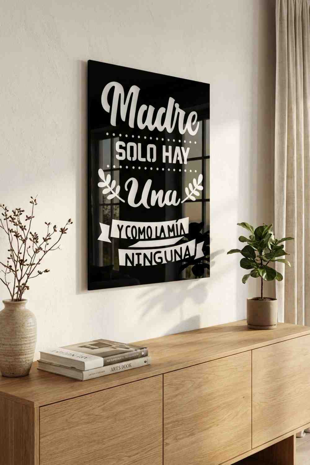 Madre Solo Hay Una - Cuadro decorativo | Cortayrecorta.es