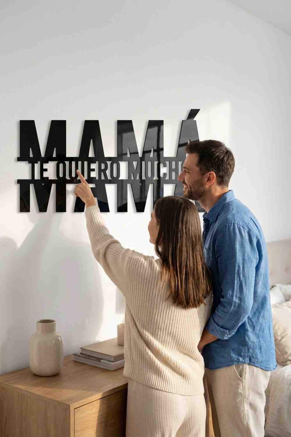 Mamá, Te Quiero Mucho - Cuadro decorativo | Cortayrecorta.es