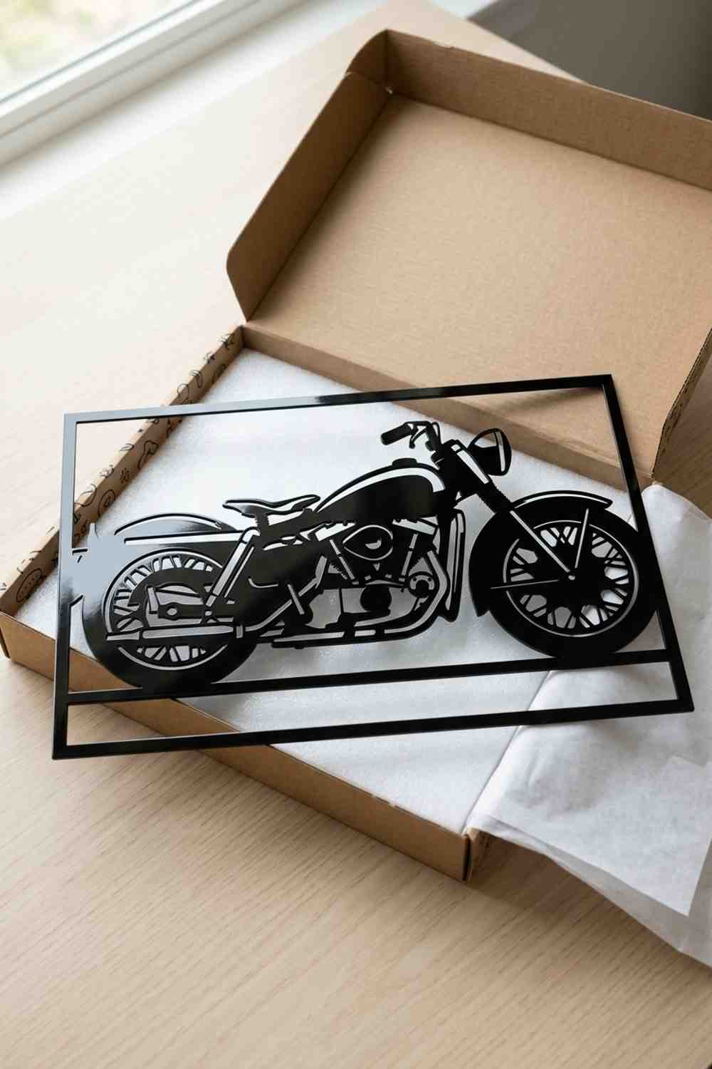Harley-Davidson Sportster de 1957 - Cuadro decorativo | Cortayrecorta.es