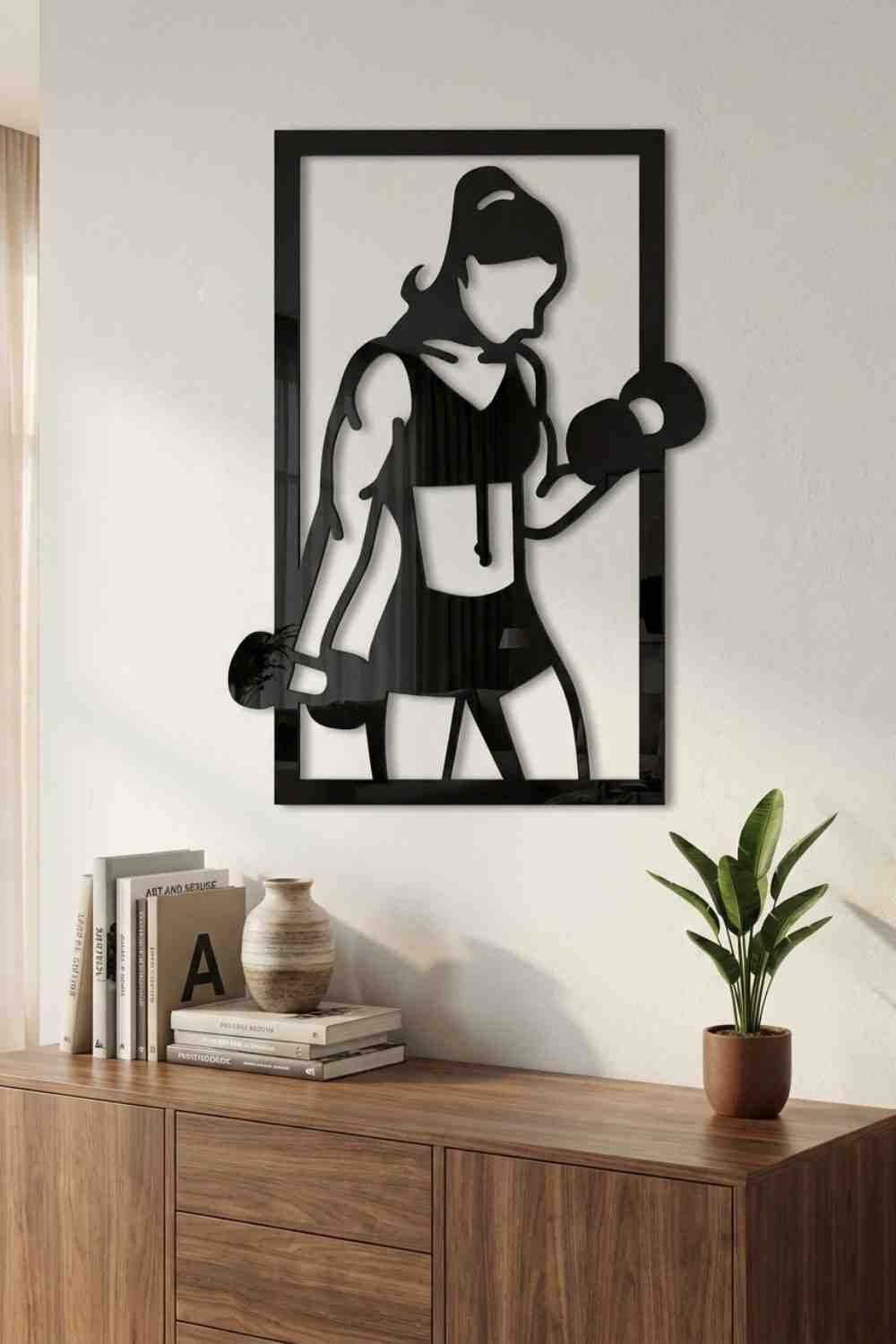 Chica fitness - Cuadro decorativo | Cortayrecorta.es