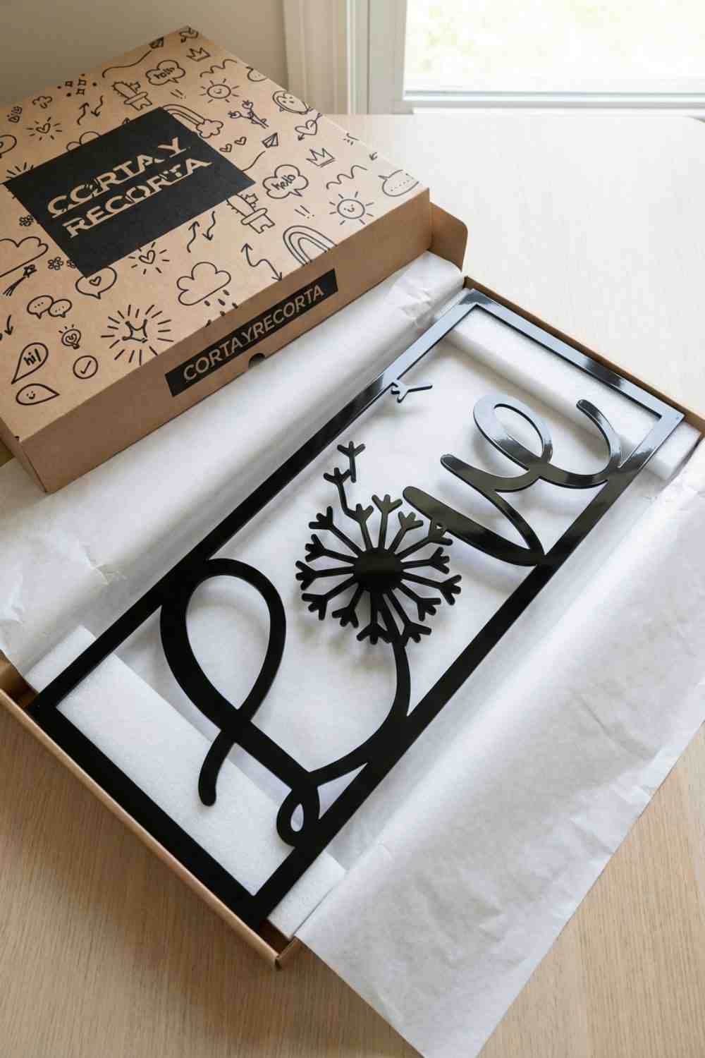Love Diente De León - Cuadro decorativo | Cortayrecorta.es