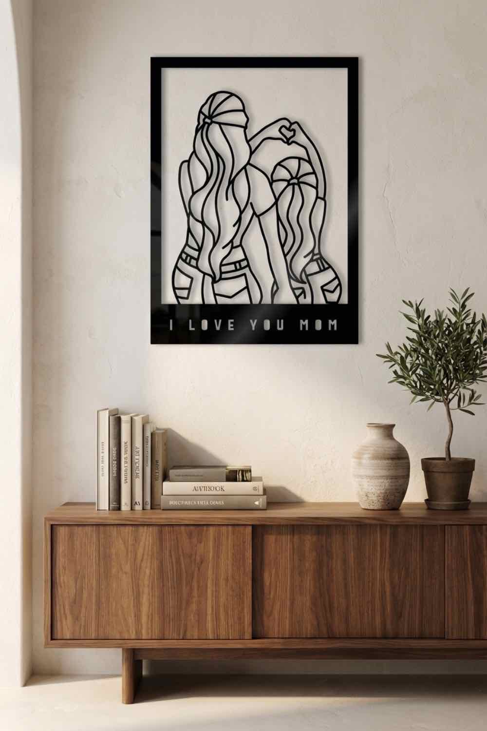 I Love You Mom - Cuadro decorativo | Cortayrecorta.es