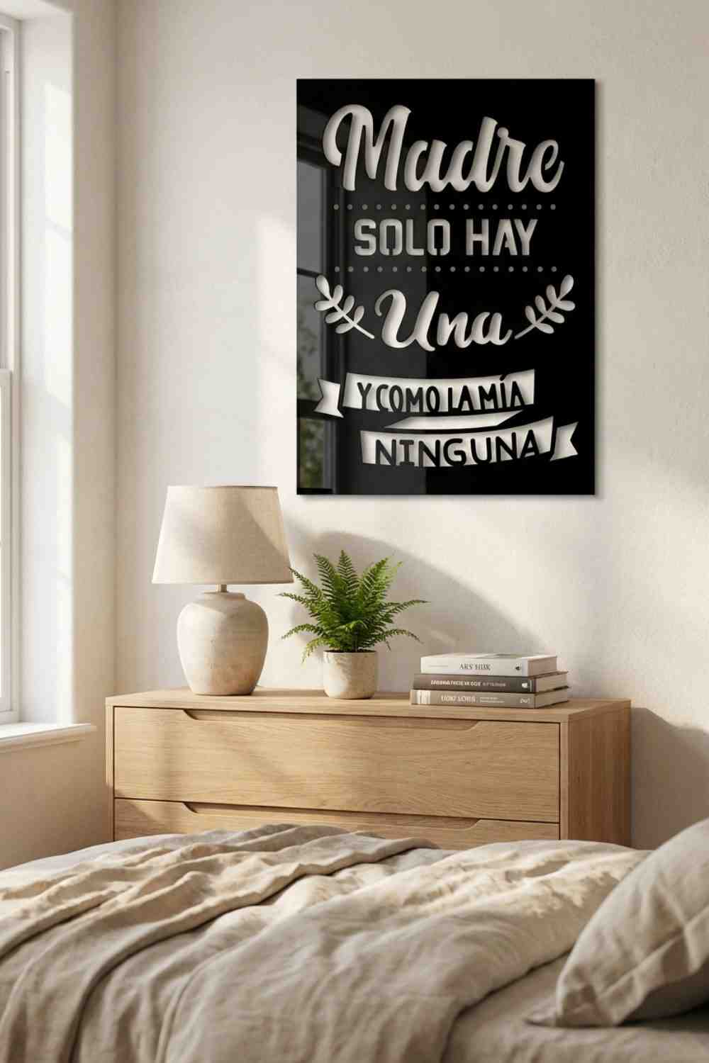 Madre Solo Hay Una - Cuadro decorativo | Cortayrecorta.es