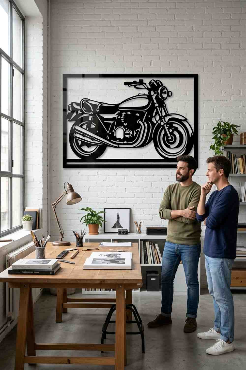 Kawasaki Z1 de 1972 - Cuadro decorativo | Cortayrecorta.es