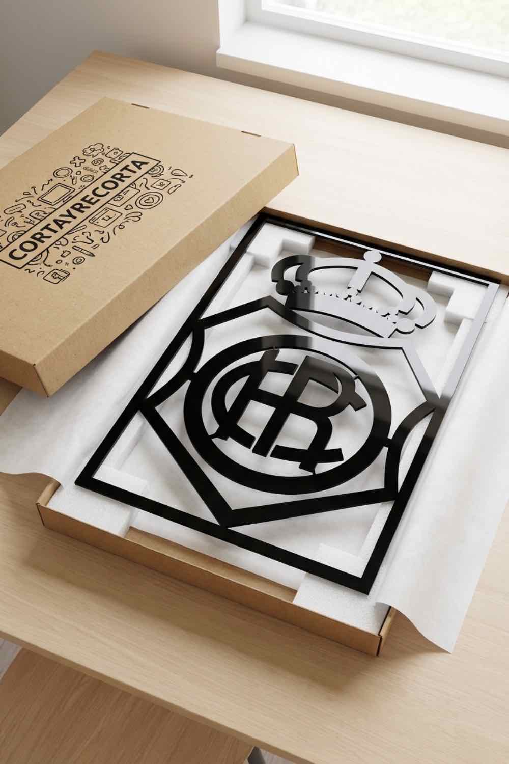 Escudo Recreativo De Huelva - Cuadro decorativo | Cortayrecorta.es