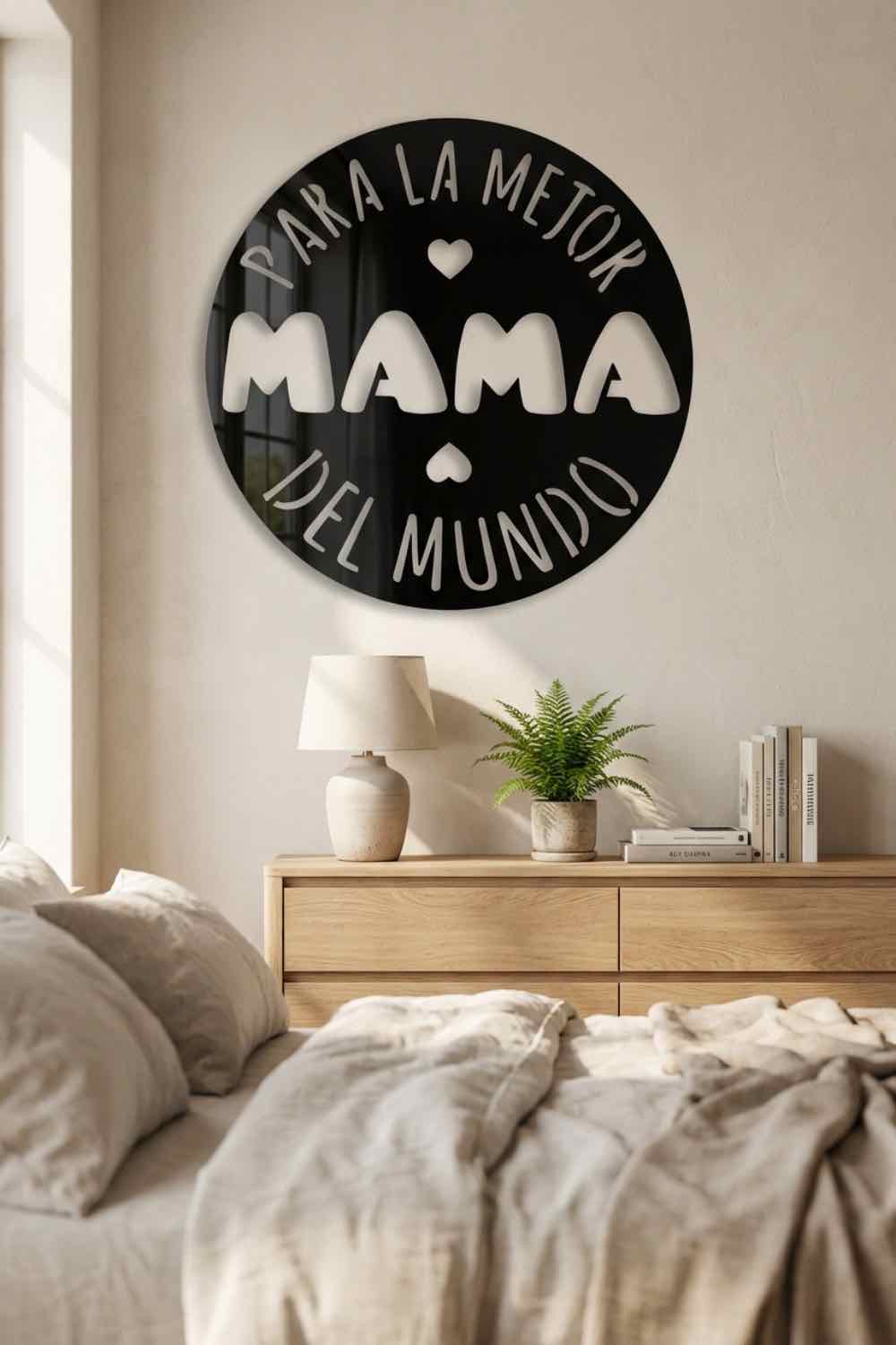 Para La Mejor Mamá Del Mundo - Cuadro decorativo | Cortayrecorta.es